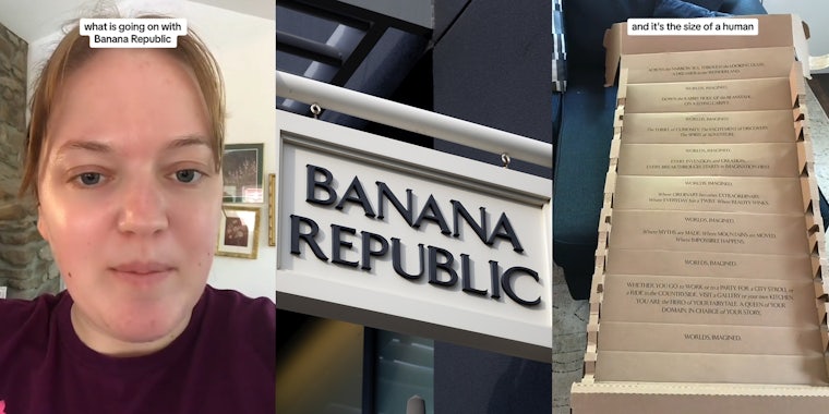 Banana Republic customer calls out company for excessively large shipping box