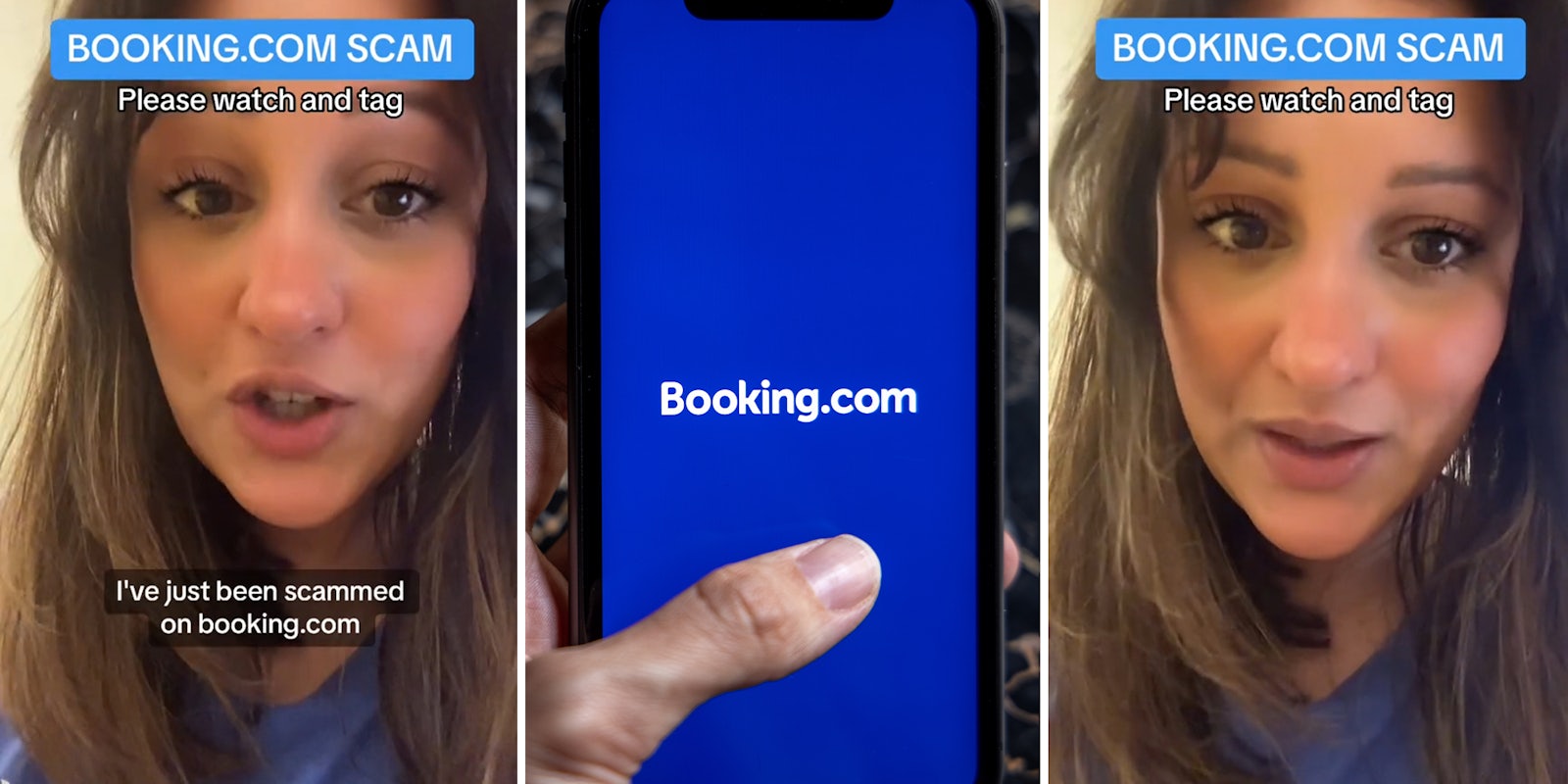 woman was scammed using booking.com