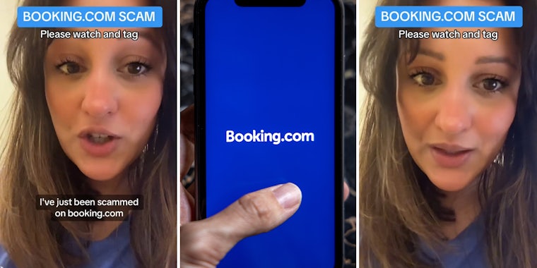 woman was scammed using booking.com