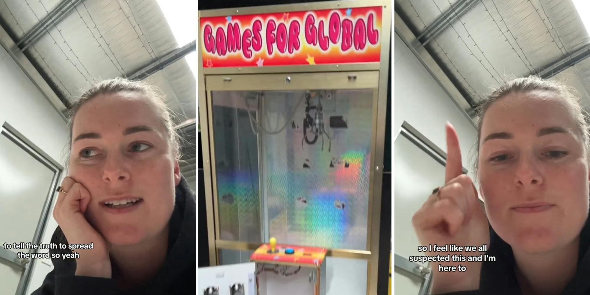 Woman finds out secret to how claw machines work after buying one of her own