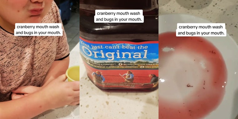 Cranberry juice challenge asks you to swish it—and then see all the bugs that are in your mouth
