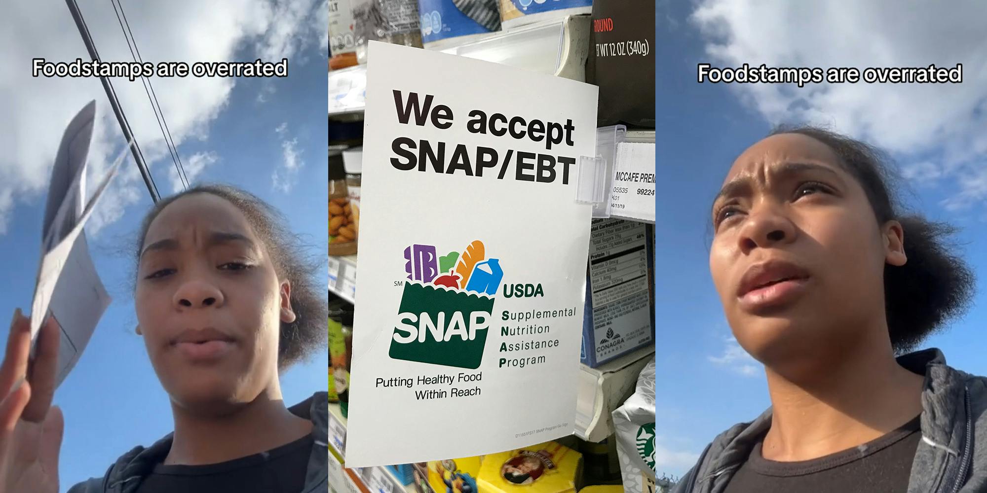 Woman critiques insane criteria for food stamps