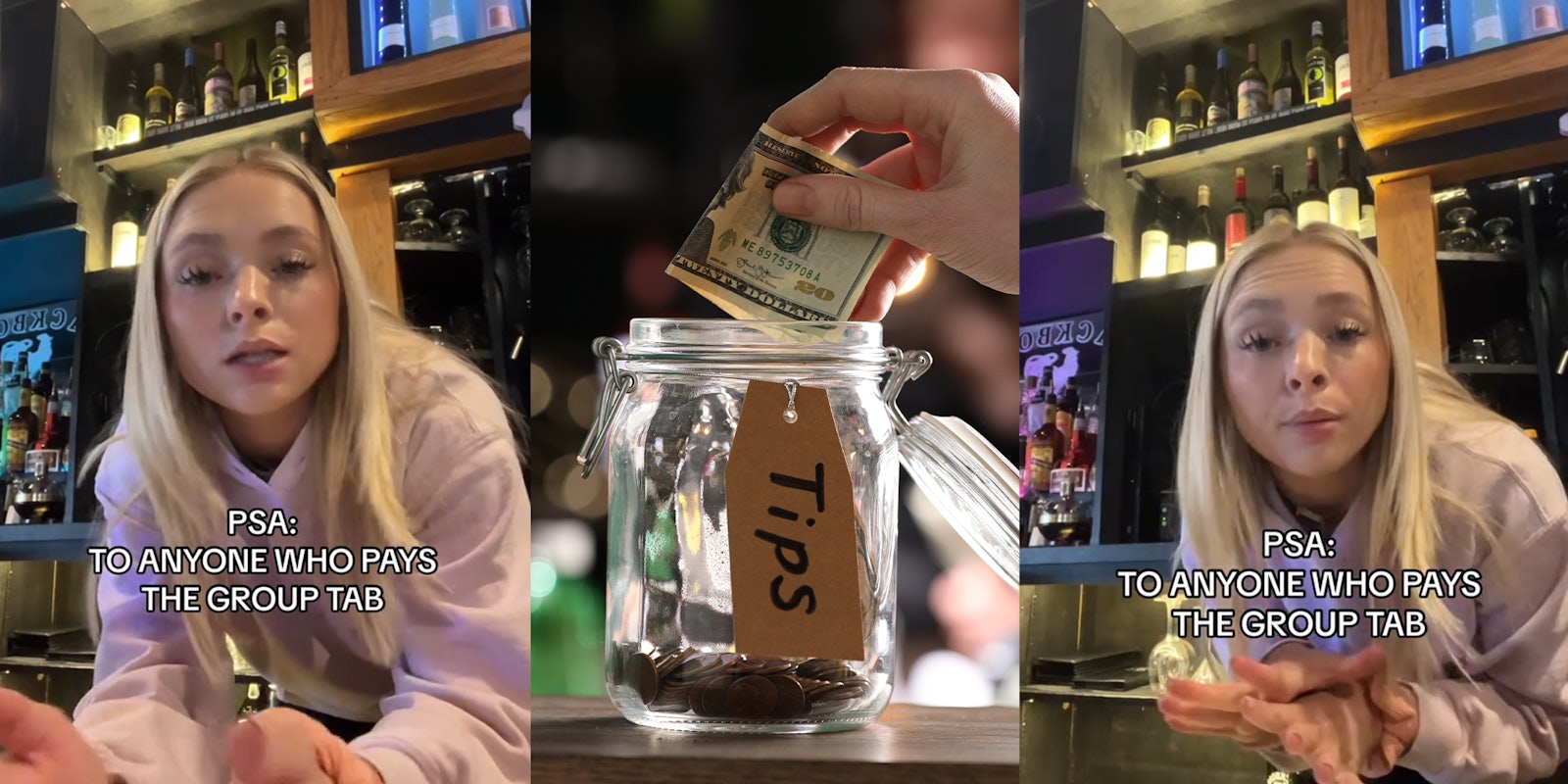 Bartender shares PSA to customers who insist on paying group tab, but leave bad tip