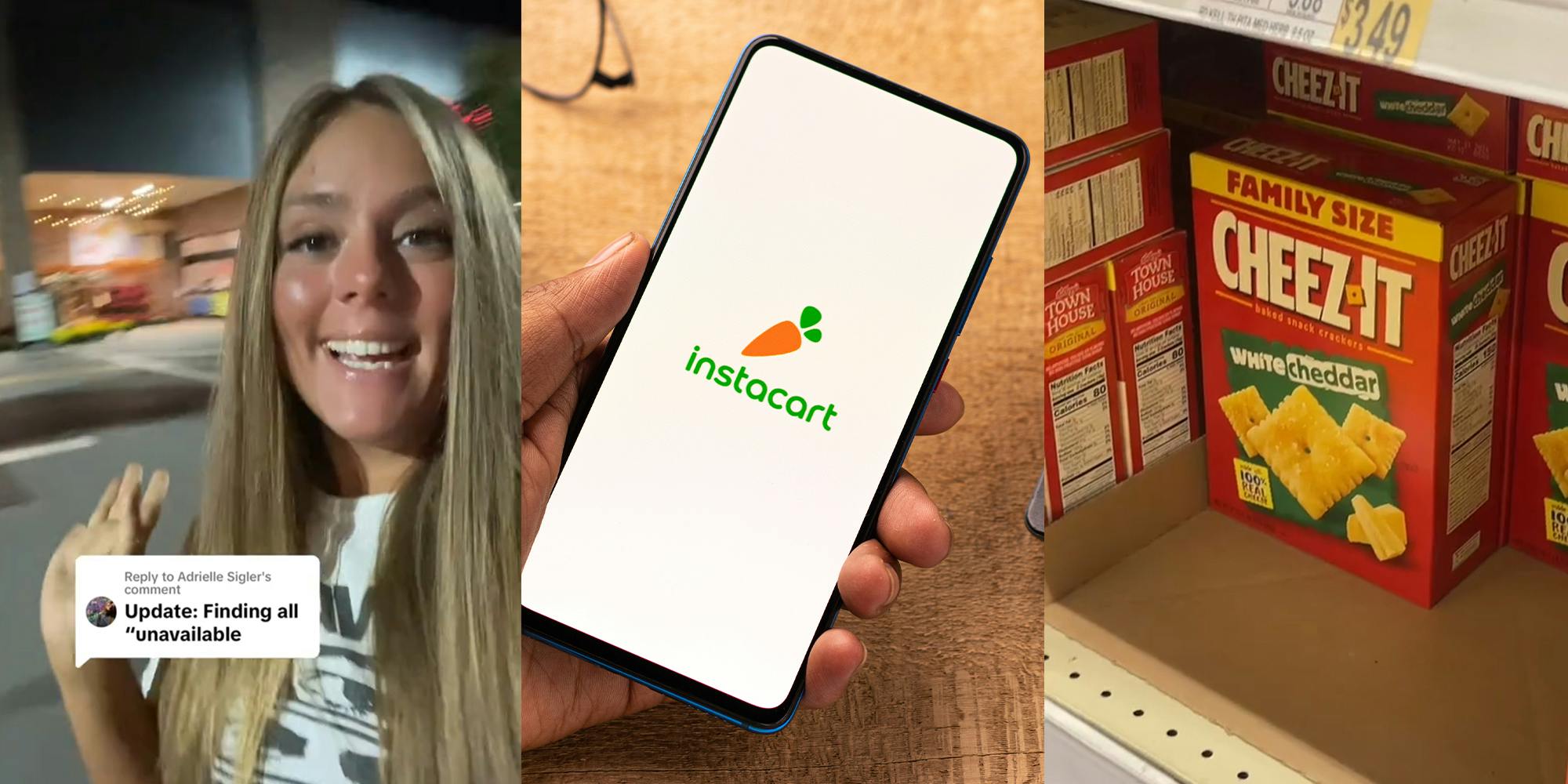 Woman Finds Items Male Instacart Shopper Says Are 'Unavailable'