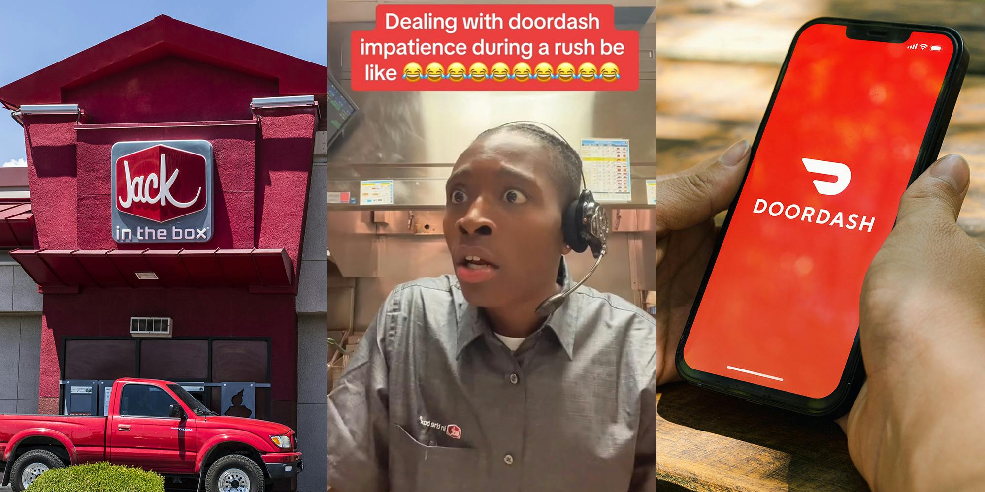 Jack in the Box worker calls out 'impatient' DoorDash customers who demand service during a rush