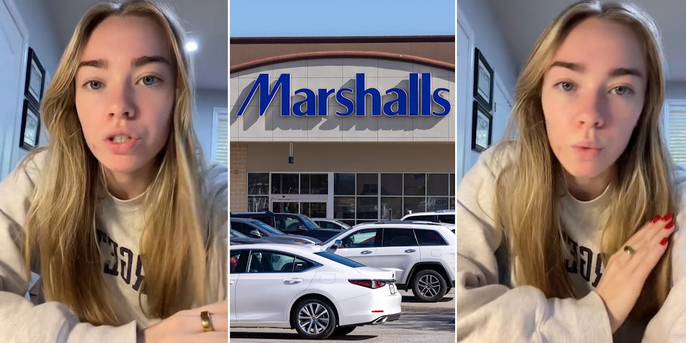 People are criticizing woman who shops for her groceries at Marshalls
