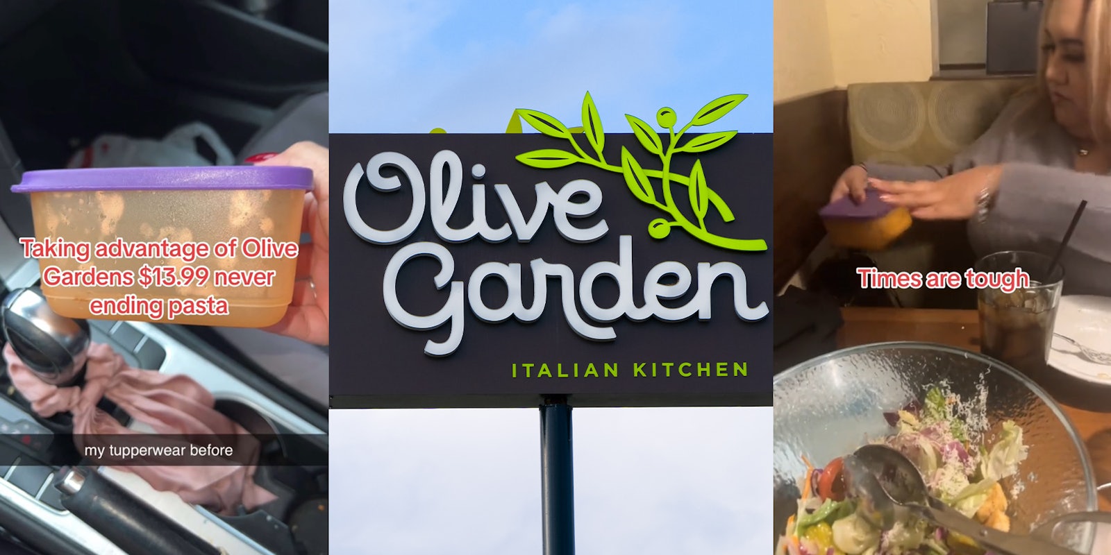 Olive Garden customers fill Ziploc bags, Tupperware with 5 servings of never-ending pasta