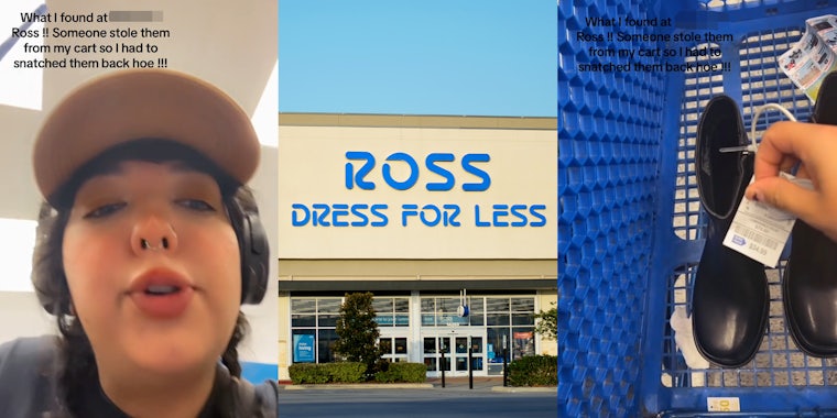 Ross customer says another shopper took item out of her cart