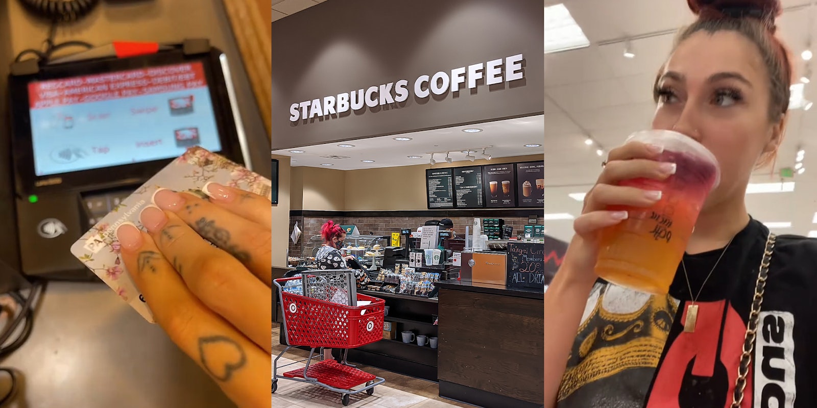 Woman orders Starbucks with food stamps at Target