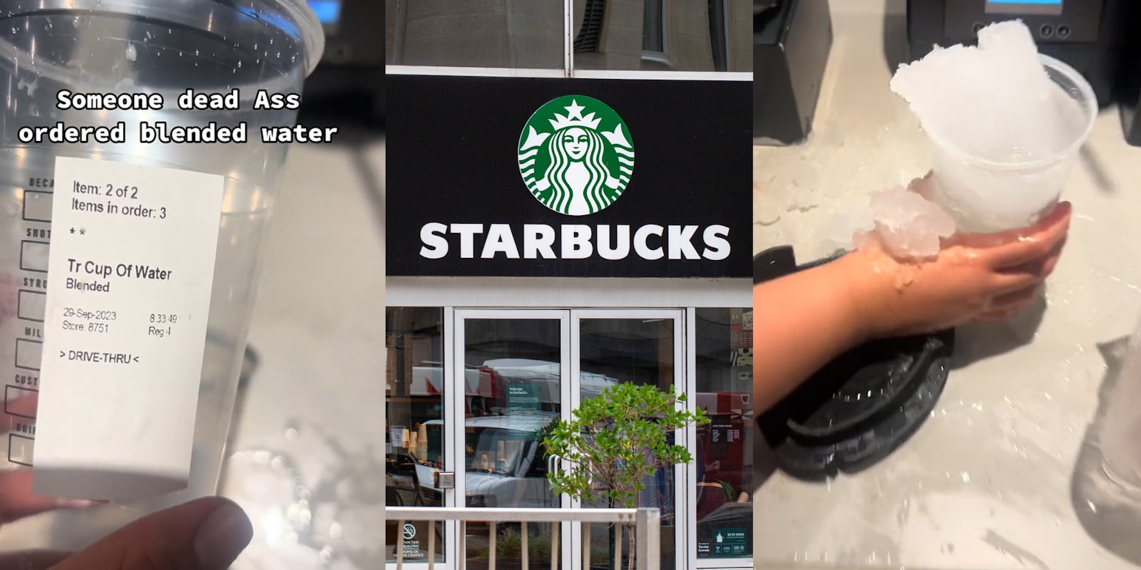 Starbucks barista shows why you shouldn’t order blended water