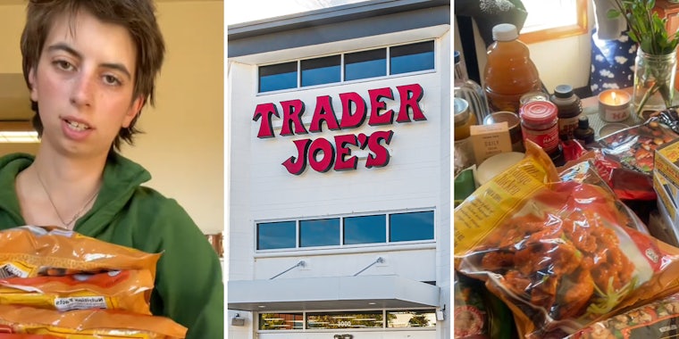woman spends four hundred at Trader Joes