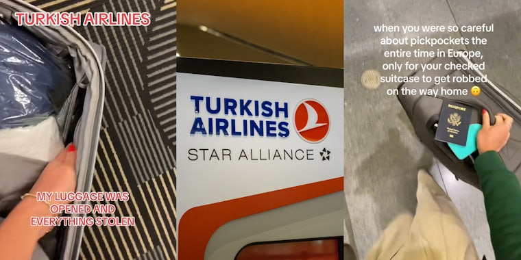 Turkish Airlines customer says someone opened her checked bag