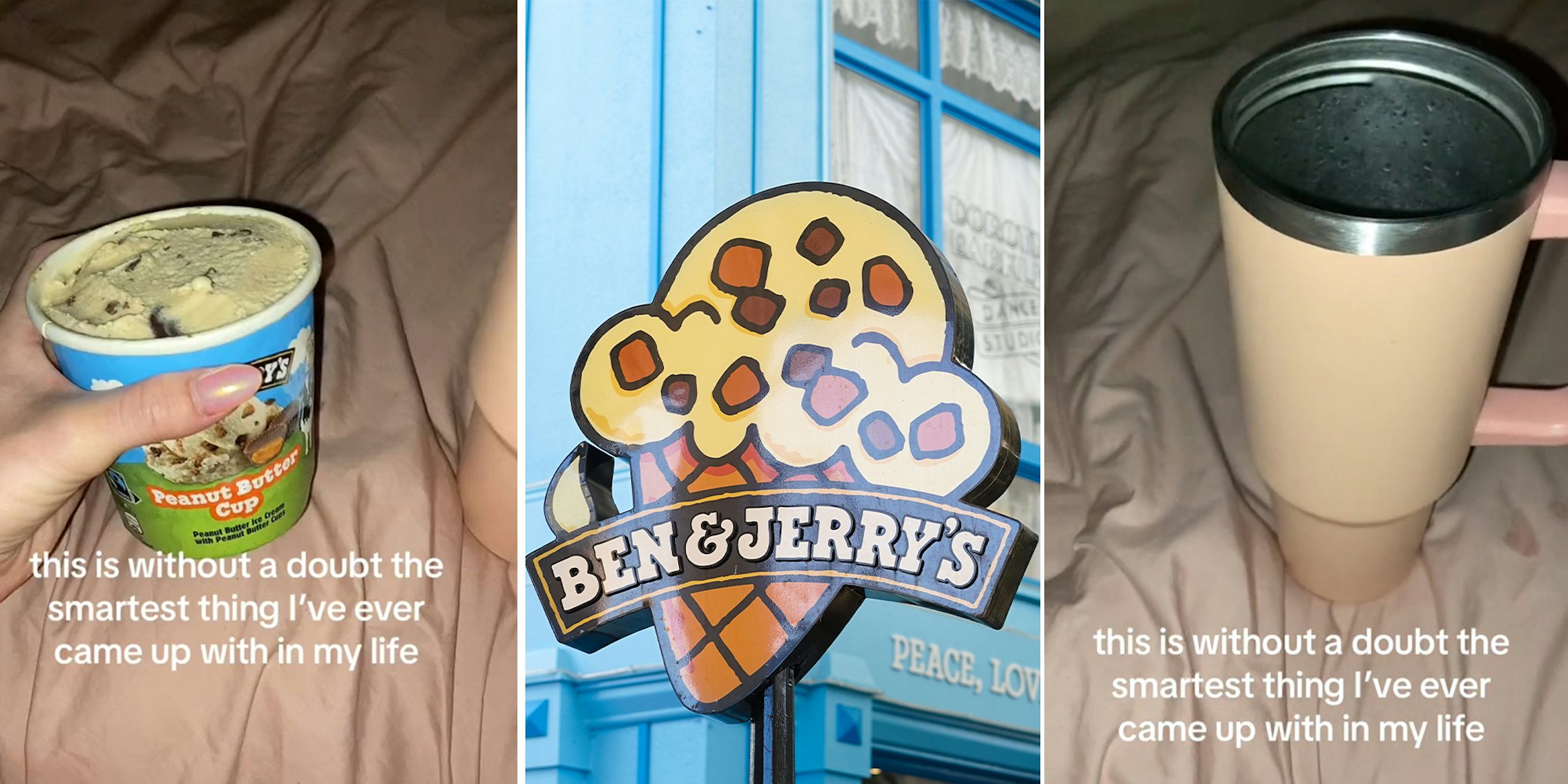 Woman shares Stanley Cup hack for Ben and Jerry's ice cream