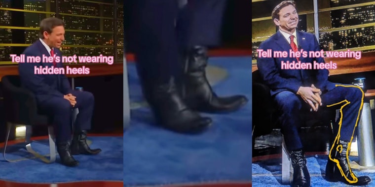 Ron DeSantis wearing heels