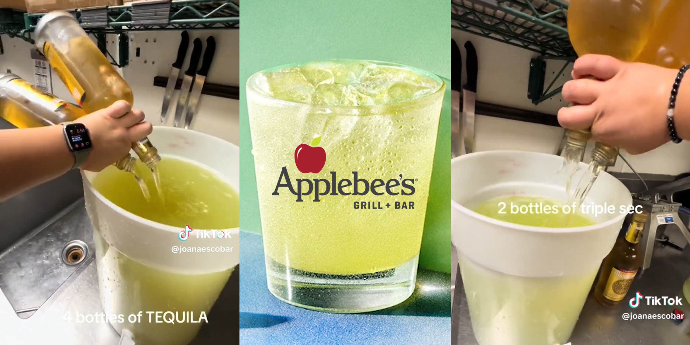 Dollarita Applebee's Worker Shows How the Dollarita is Made