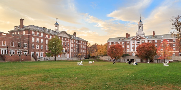 Harvard Campus in fall