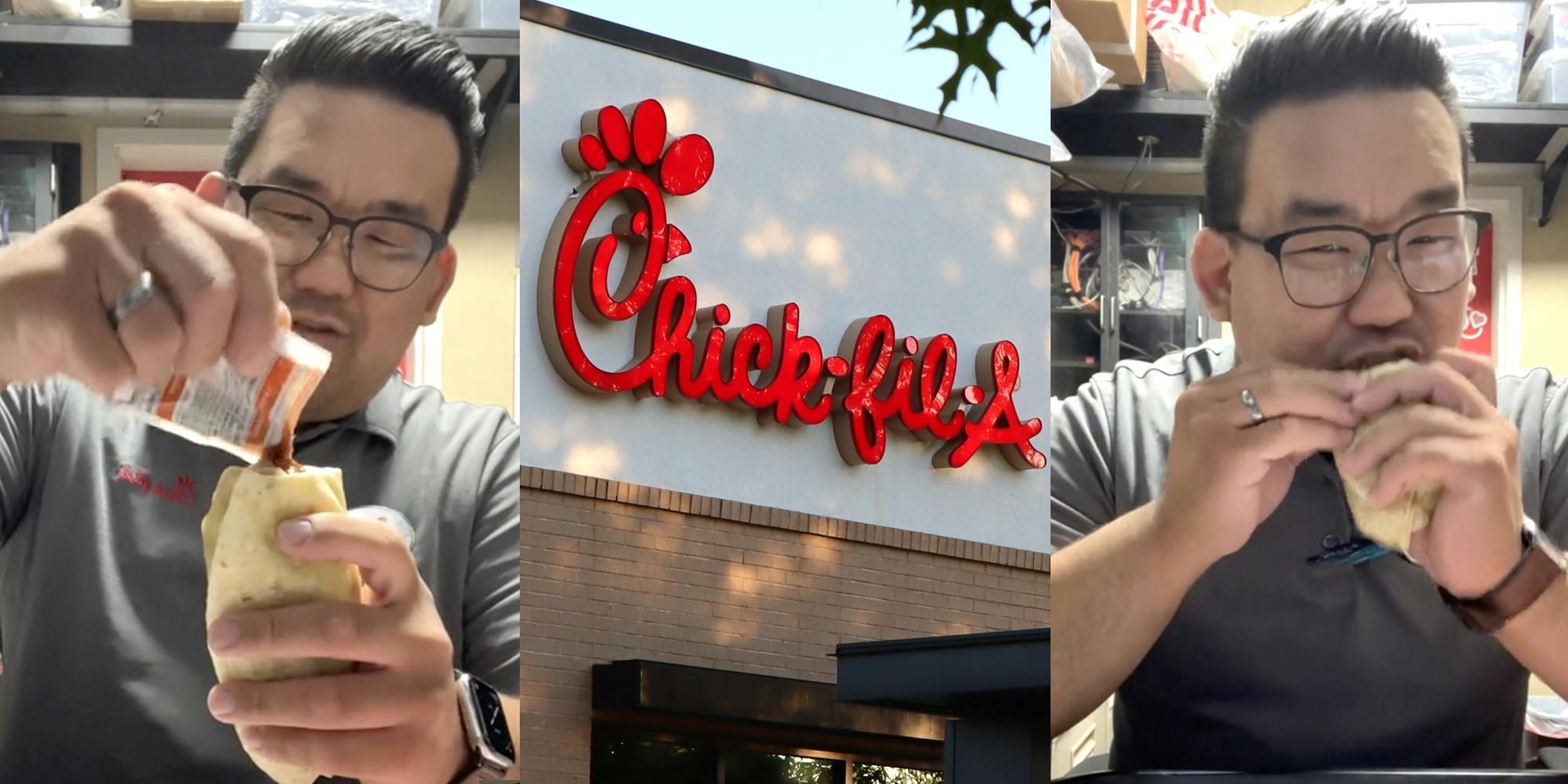 Chick-Fil-a Employee Shares Sweet Sauce Breakfast Burrito Hack