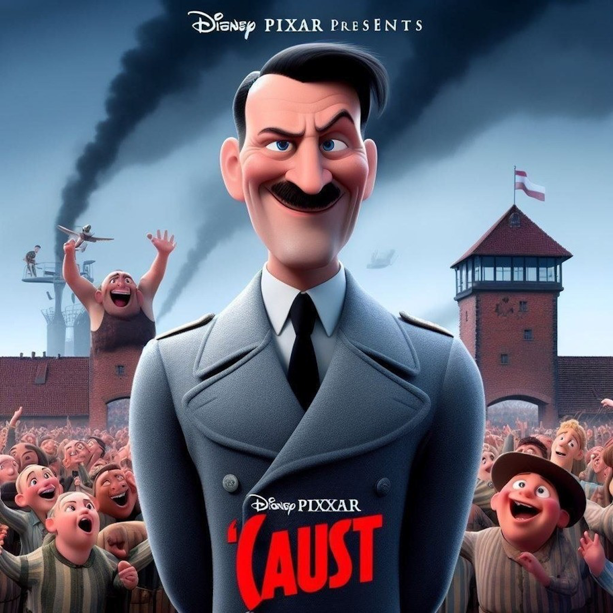 Gab Users Share AI-Generated Pics Of Pixar Hitler