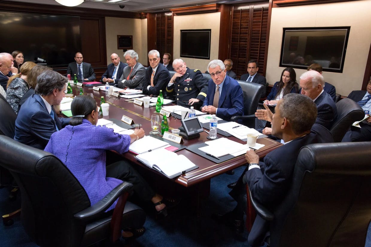 The Situation Room under President Barack Obama