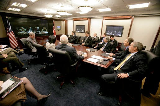 The Situation Room under President George W. Bush