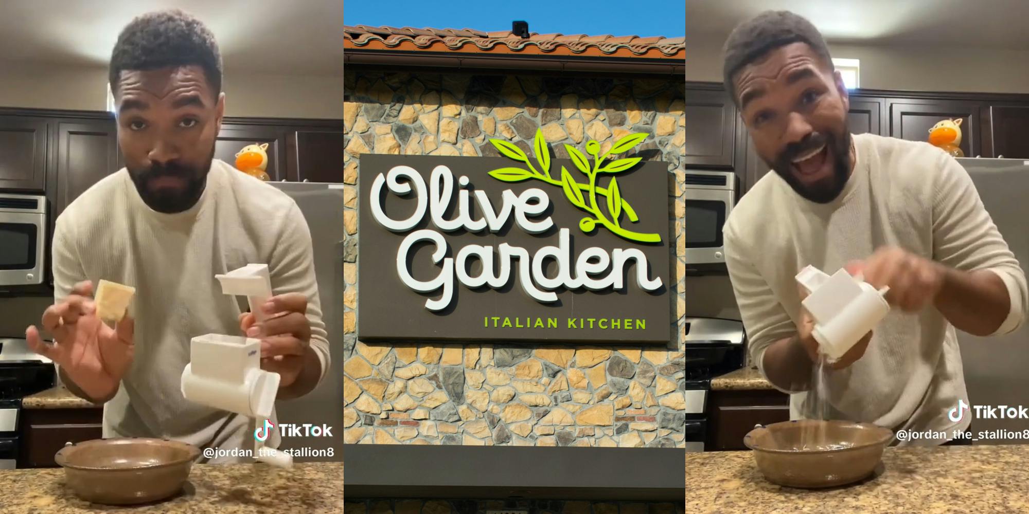 olive garden cheese grater with egg｜TikTok Search