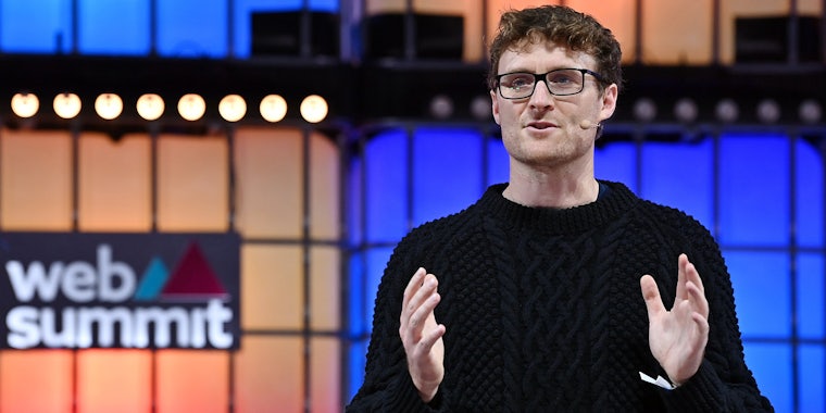 Paddy Cosgrave at Web Summit speaking
