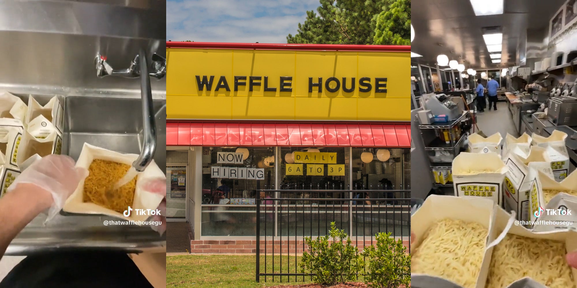 Waffle House Worker Shows How to Make Hashbrowns