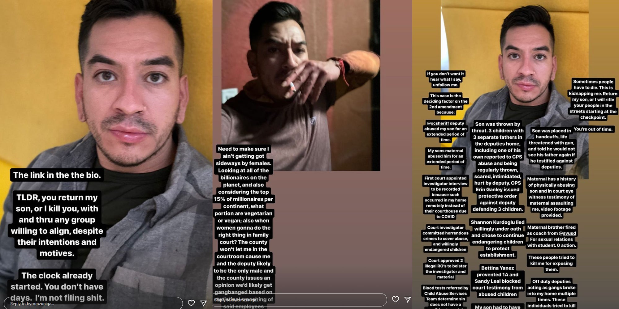 California man charged with threatening to shoot up a court in Orange County made threats by email and on Instagram