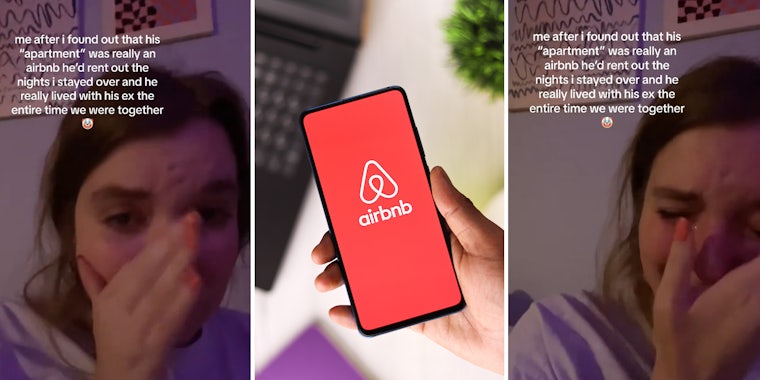 Woman finds out her cheating boyfriend's apartment is really an AirBnB