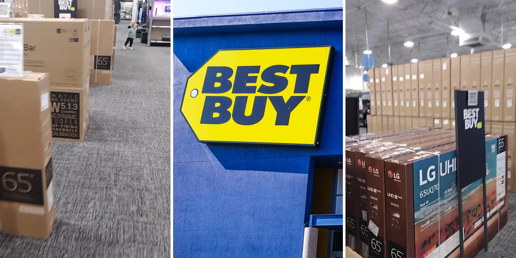 Best Buy customer shows all the leftover TVs from Black Friday