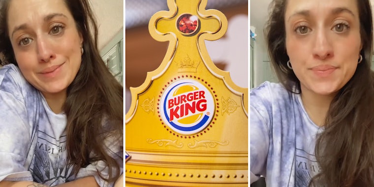 Ex-Burger King manager explains why she was fired after asking for a raise; Burger king Crown with Logo