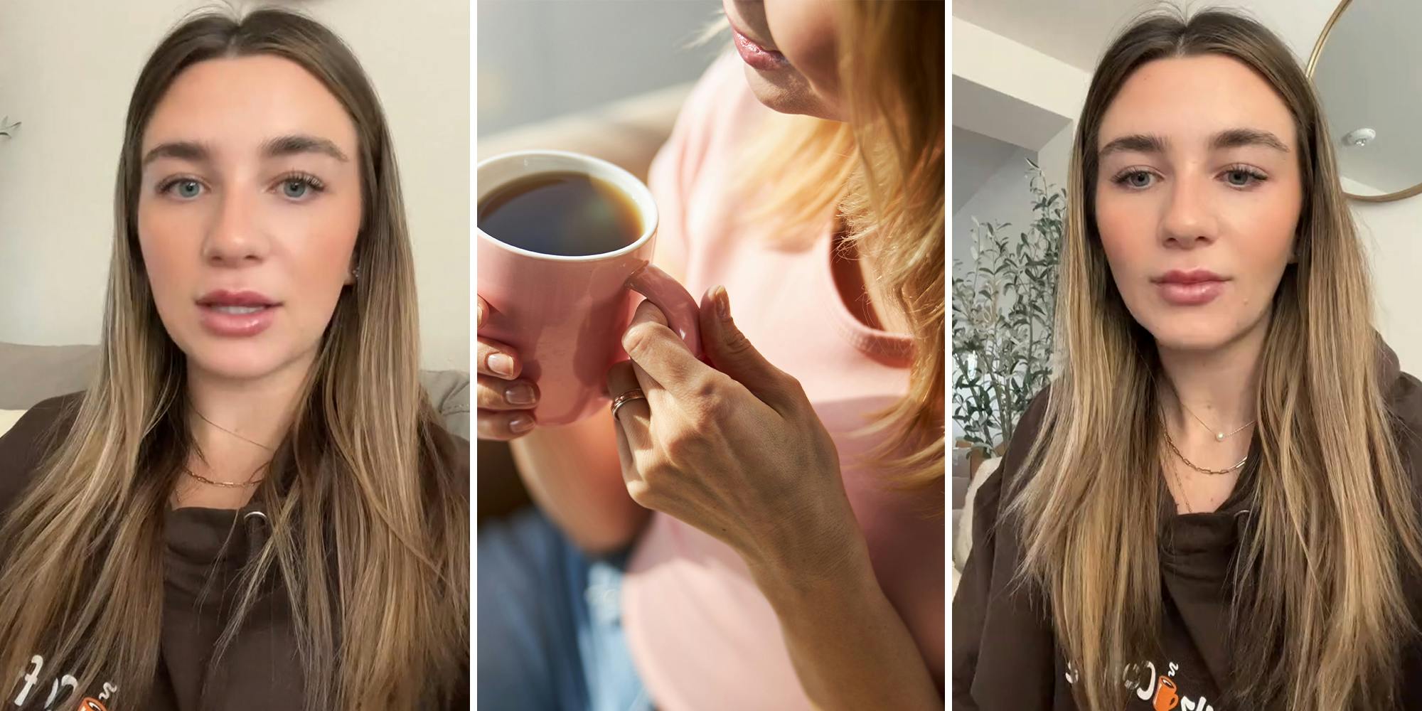 woman explains whether you should drink coffee on an empty stomach