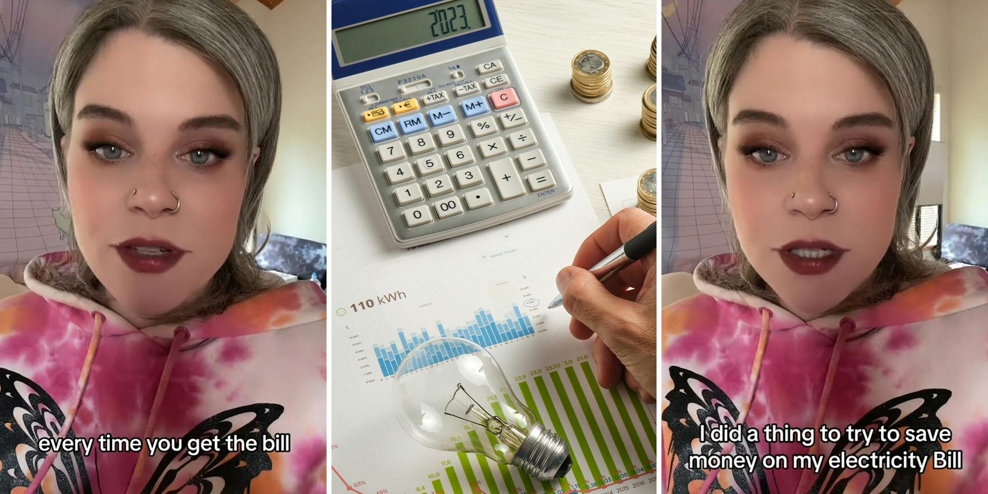woman explains how to save money on electricity bill
