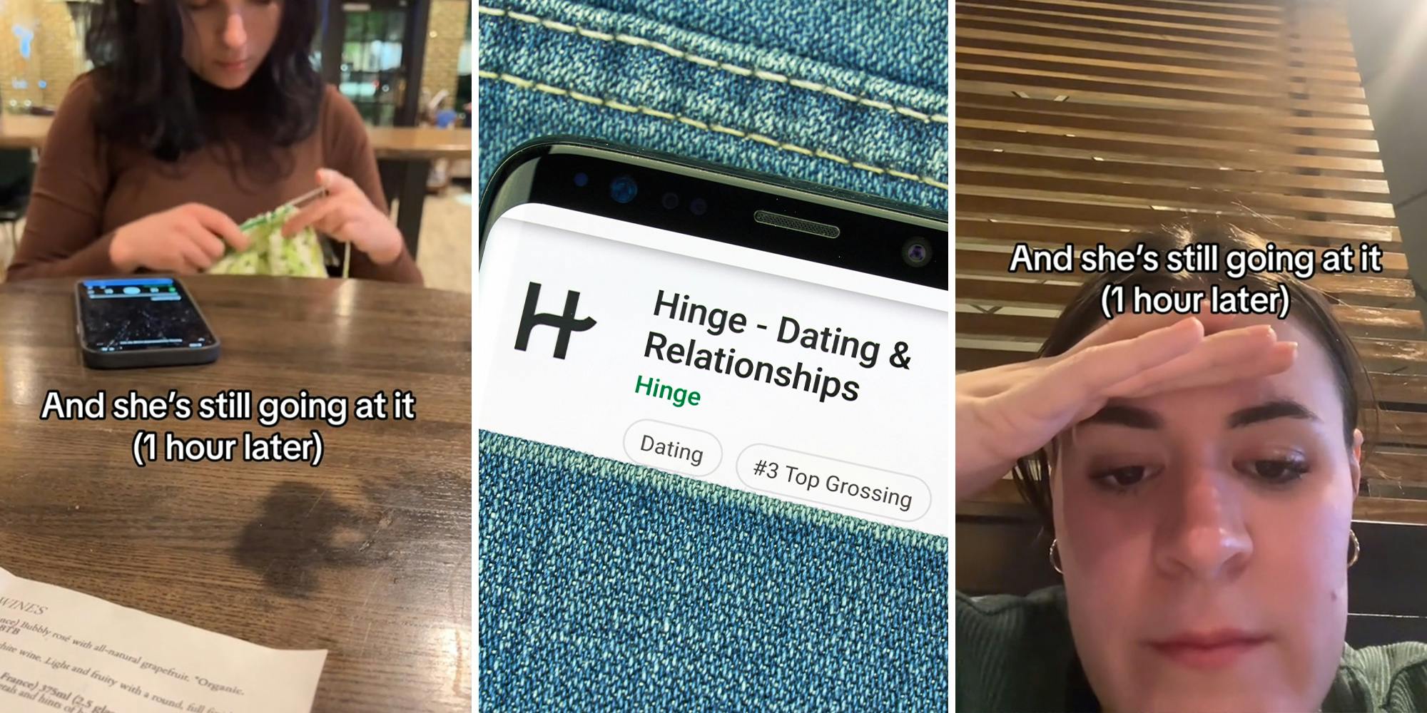 oman says first Hinge date started silently crocheting