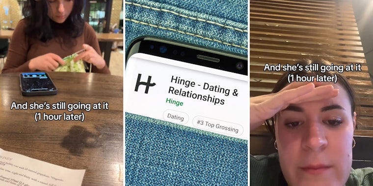woman says first Hinge date started silently crocheting