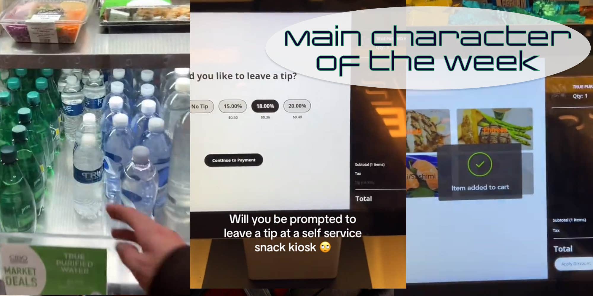 Main Character of the Week: Self-service kiosk asking for a tip
