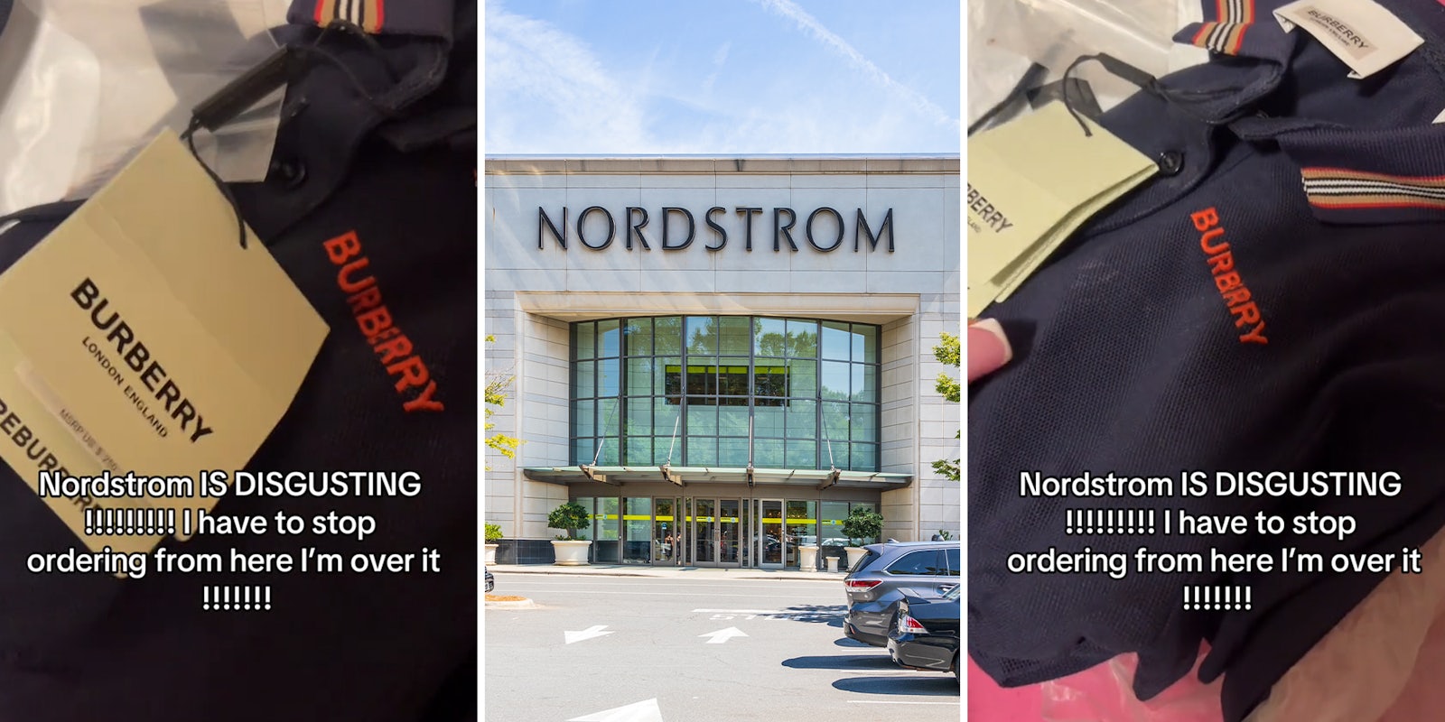 Viewers speculate after Nordstrom customer orders $250 Burberry outfit and it arrives dirty