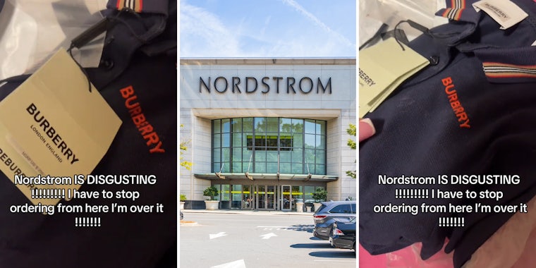 Viewers speculate after Nordstrom customer orders $250 Burberry outfit and it arrives dirty