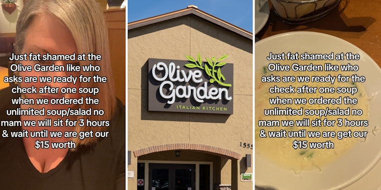 Olive Garden customer says server fat-shamed her