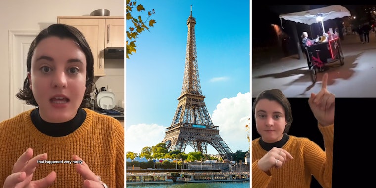 Traveler shares PSA to tourists on food vendors near Eiffel Tower, other landmarks