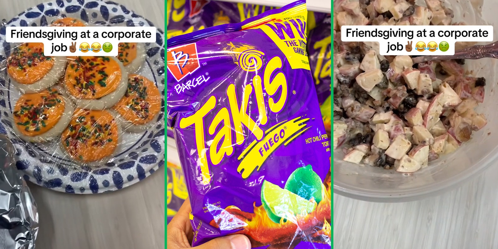 Worker avoids company potluck, has to eat Takis after seeing what everyone brings