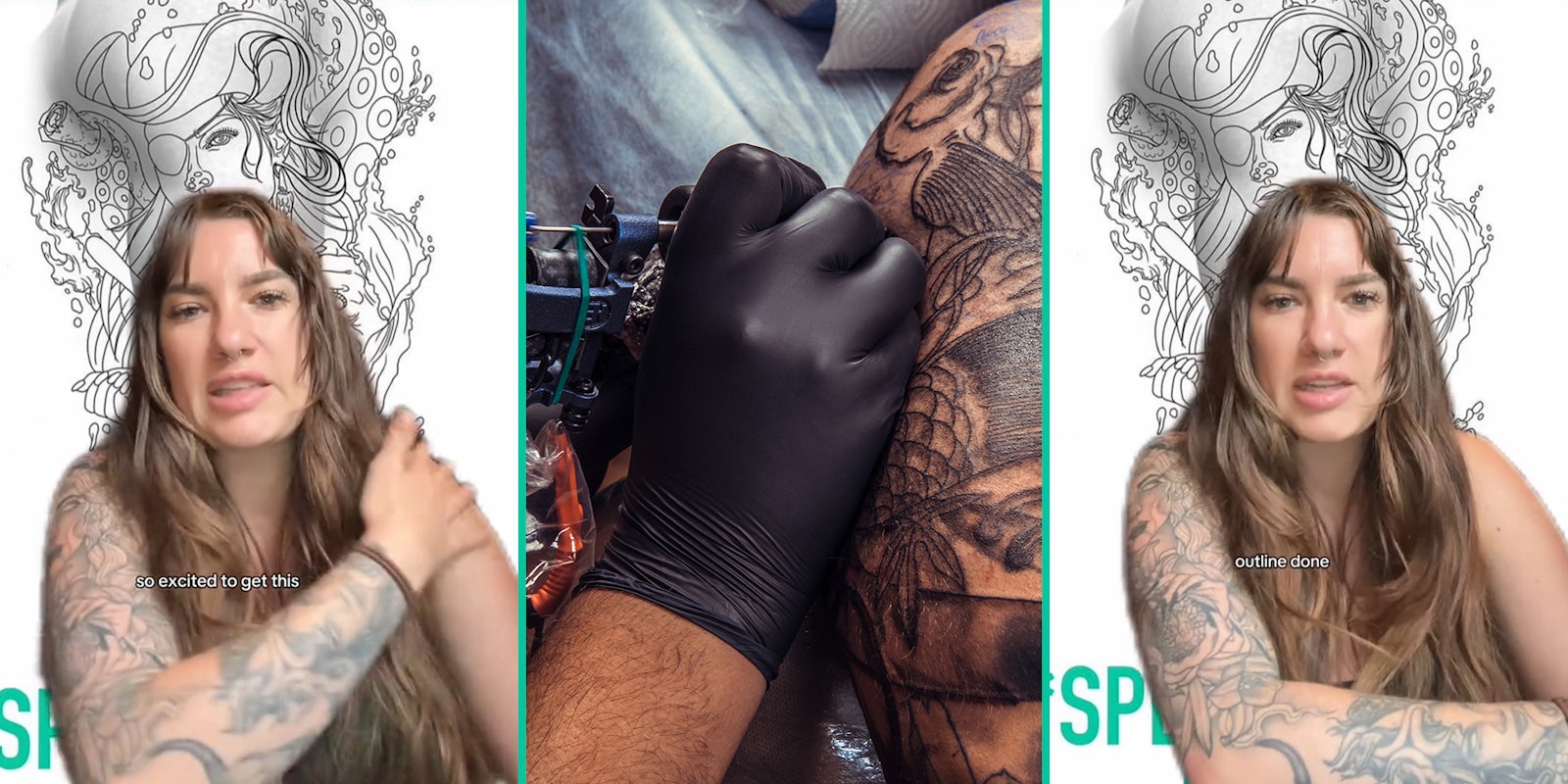 Customer says tattoo artist spent 6 hours applying stencil during a 5-hour session.