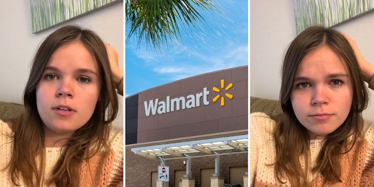 Walmart customer says greeter wouldn’t let her leave after self-checkout machine didn’t print her a receipt; Walmart Store Front