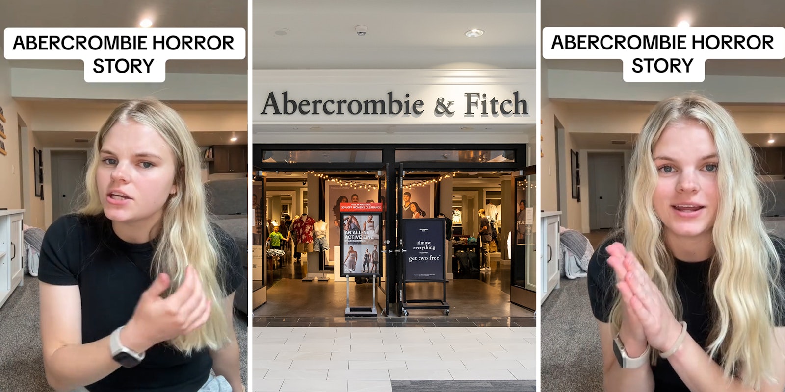 Abercrombie customer explains she only received 2 items from her large order