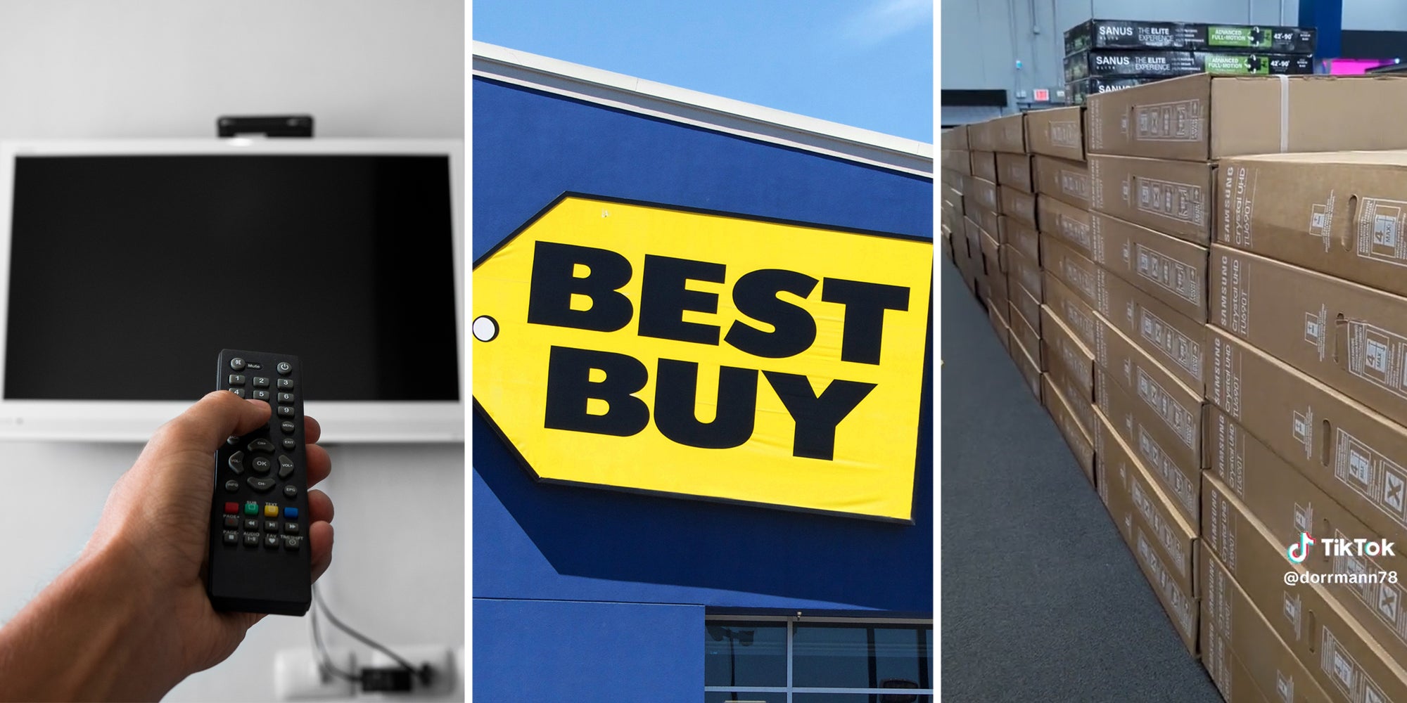 Best Buy Customer Shows Retailer FlatStacked Samsung TVs
