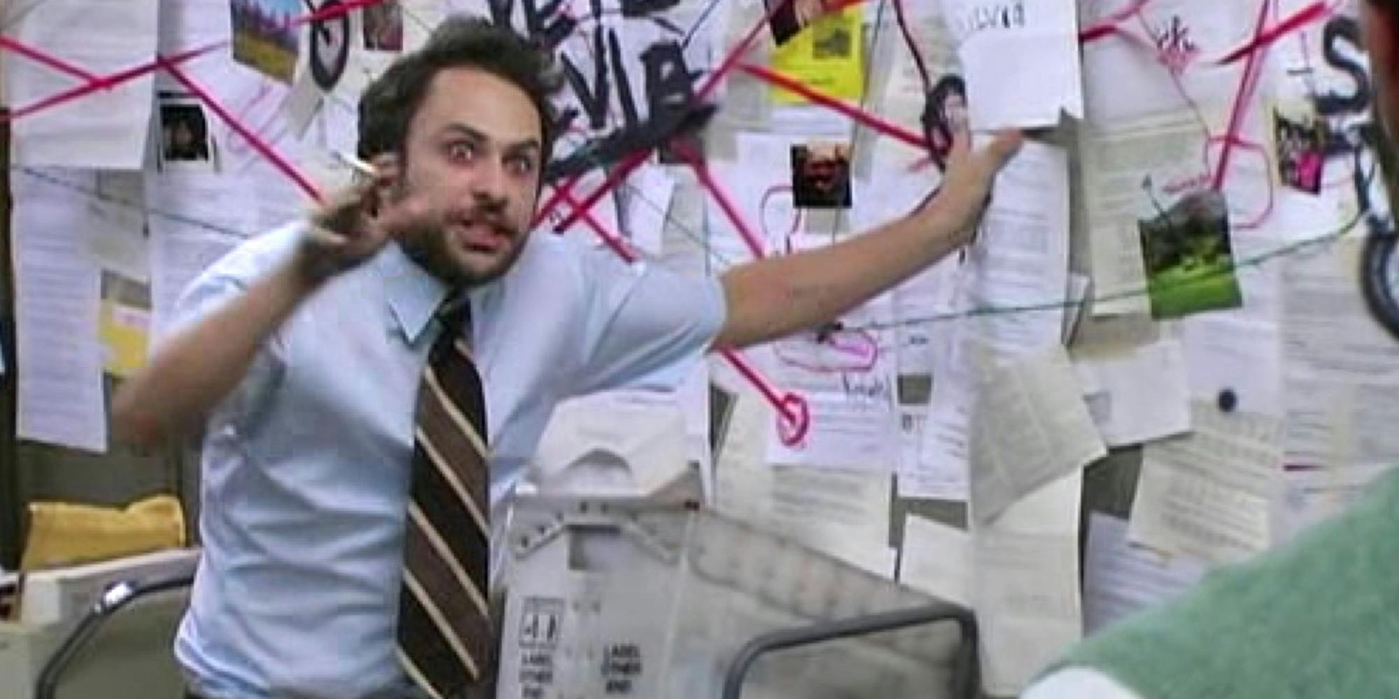 that meme of charlie day with the conspiracy wall is permanently