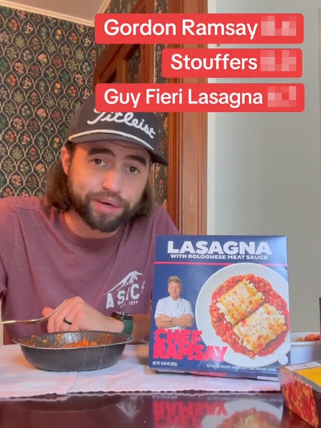 Walmart Customer Eats Gordon Ramsay vs. Guy Fieri Lasagnas