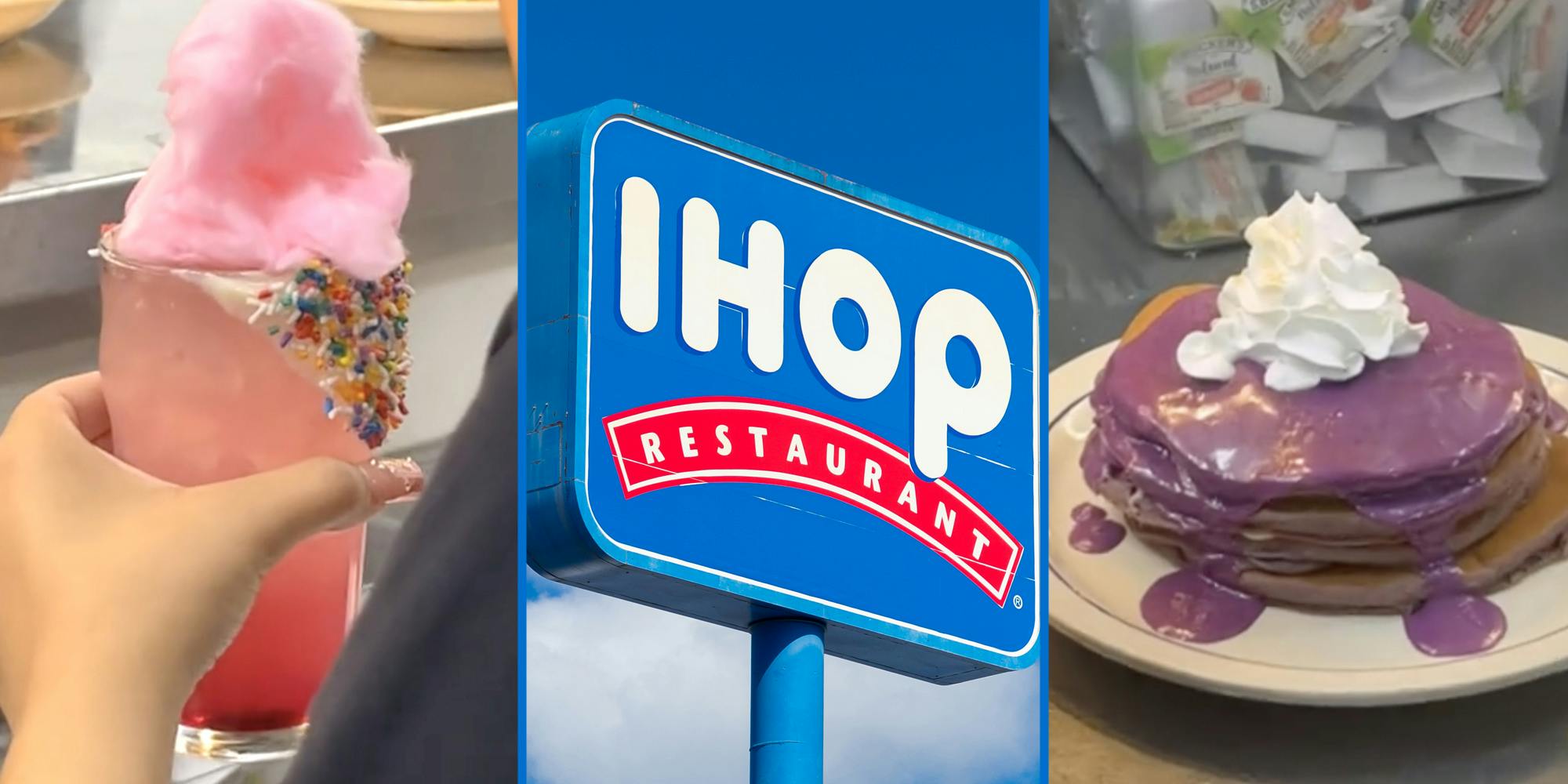 Willy Wonka Ihop items(l+r), Ihop sign(c)