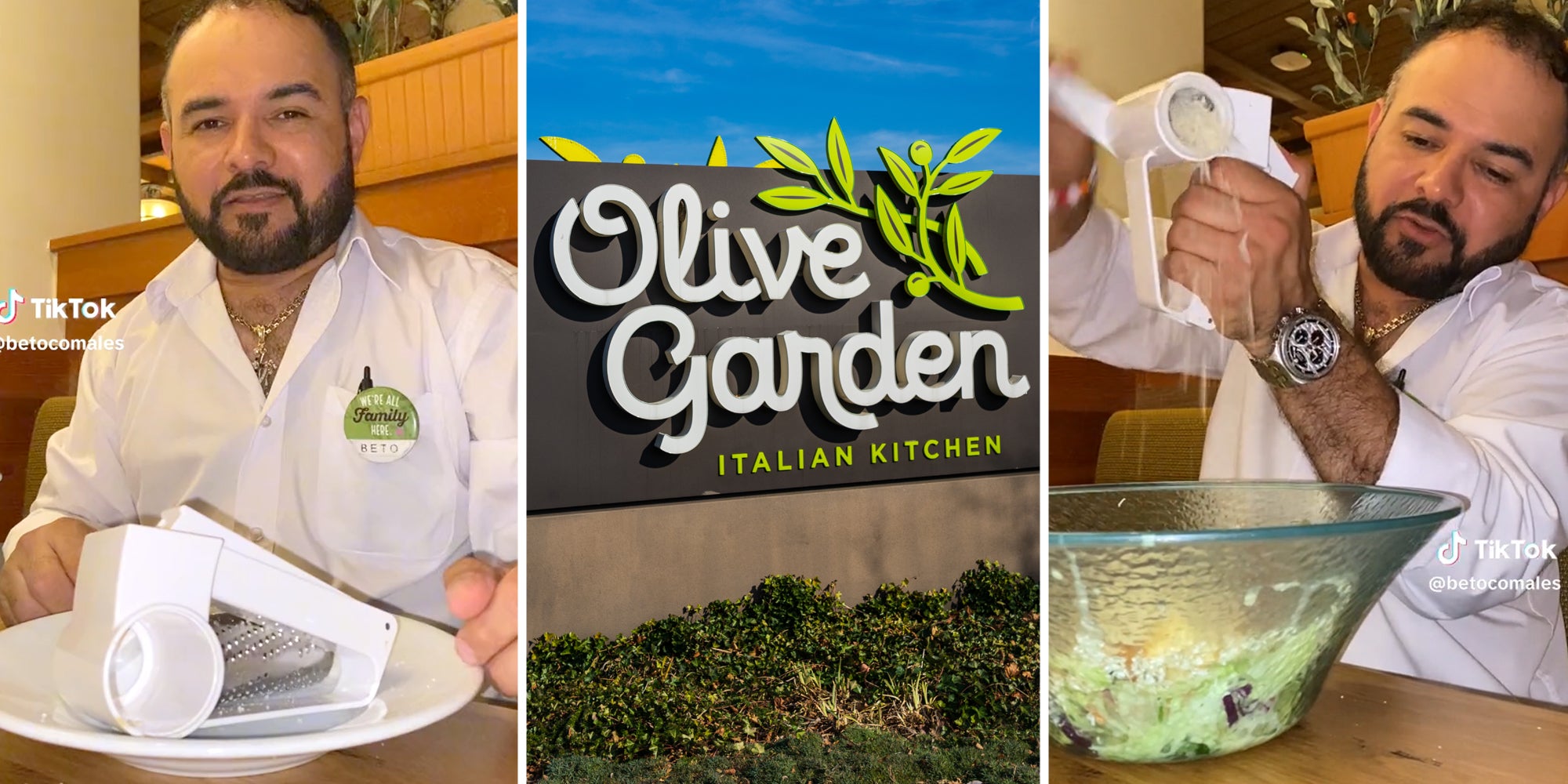 Olive Garden Worker Shares Right Way To Use Cheese Grater