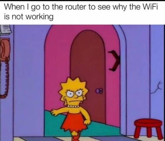 Lisa Simpson Wi-Fi router meme